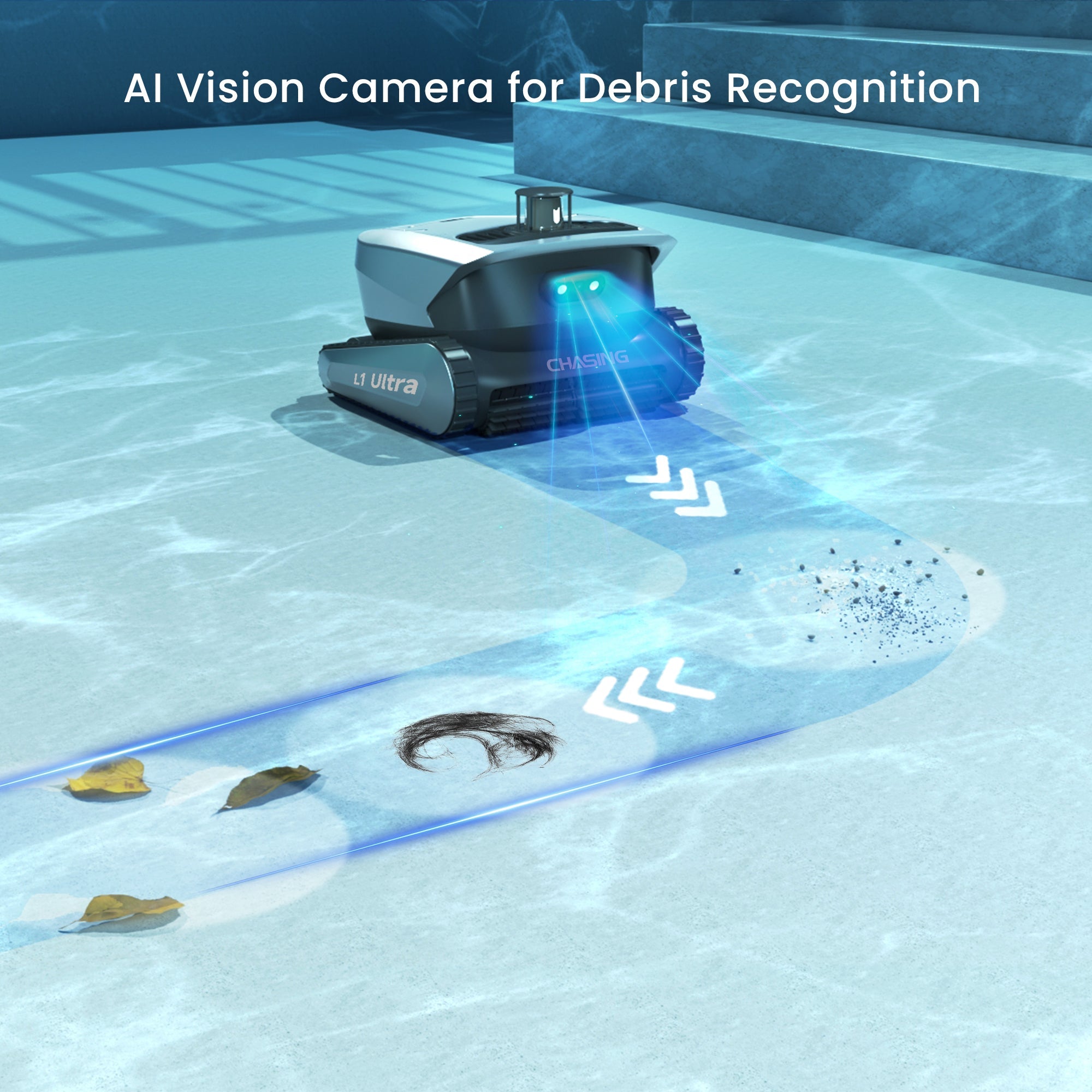 Chasing L1 Ultra Cordless Robotic Pool Cleaner LiDAR AI