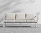 Rove Concepts Louis Outdoor Sofa Black Aluminum Teak